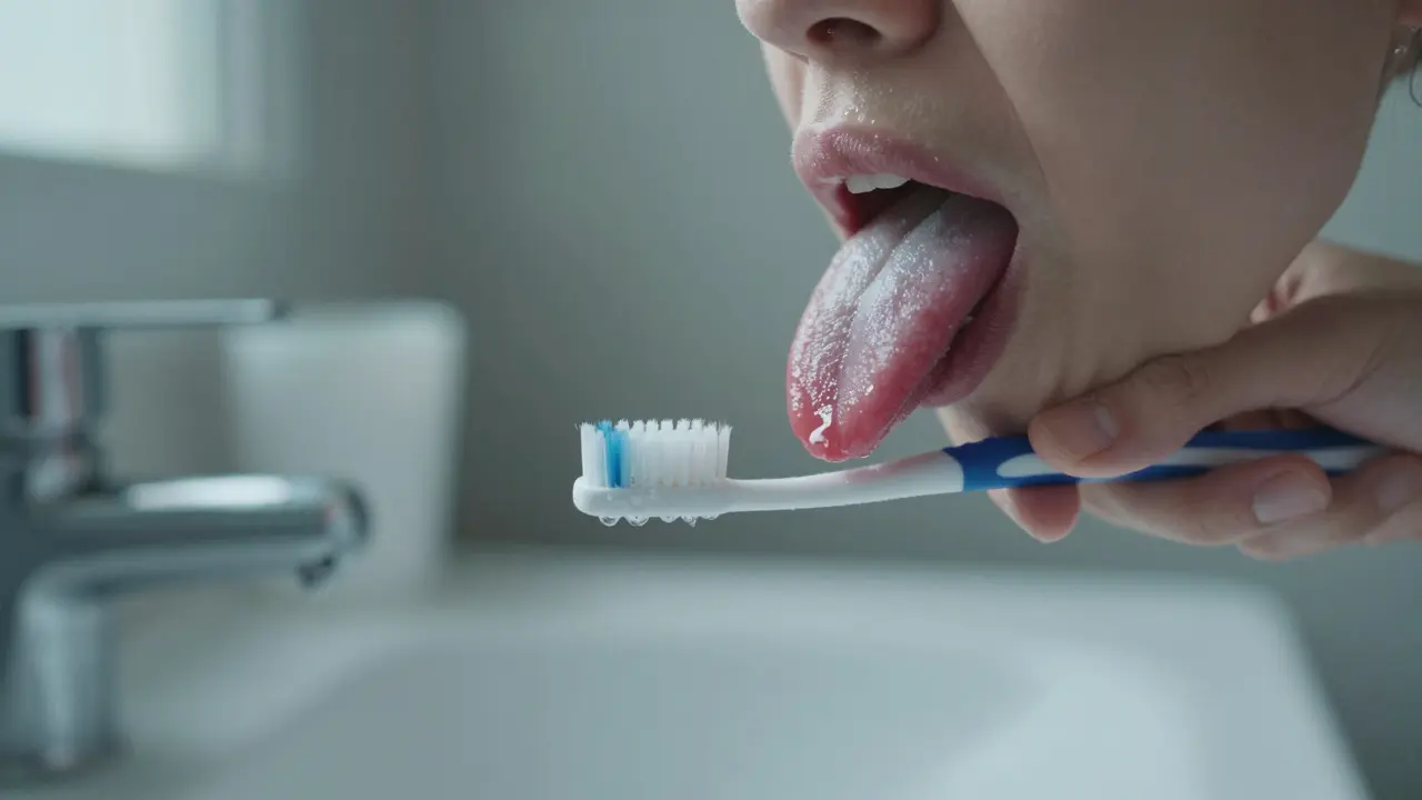 Dentální hygiena: Jak správně čistit jazyk a vyhnout se halitóze