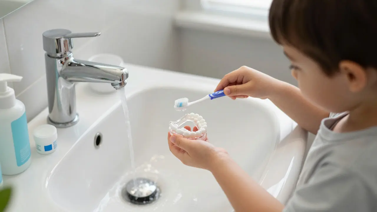 Jak vyčistit umělý chrup u dětí: praktický návod pro rodiče