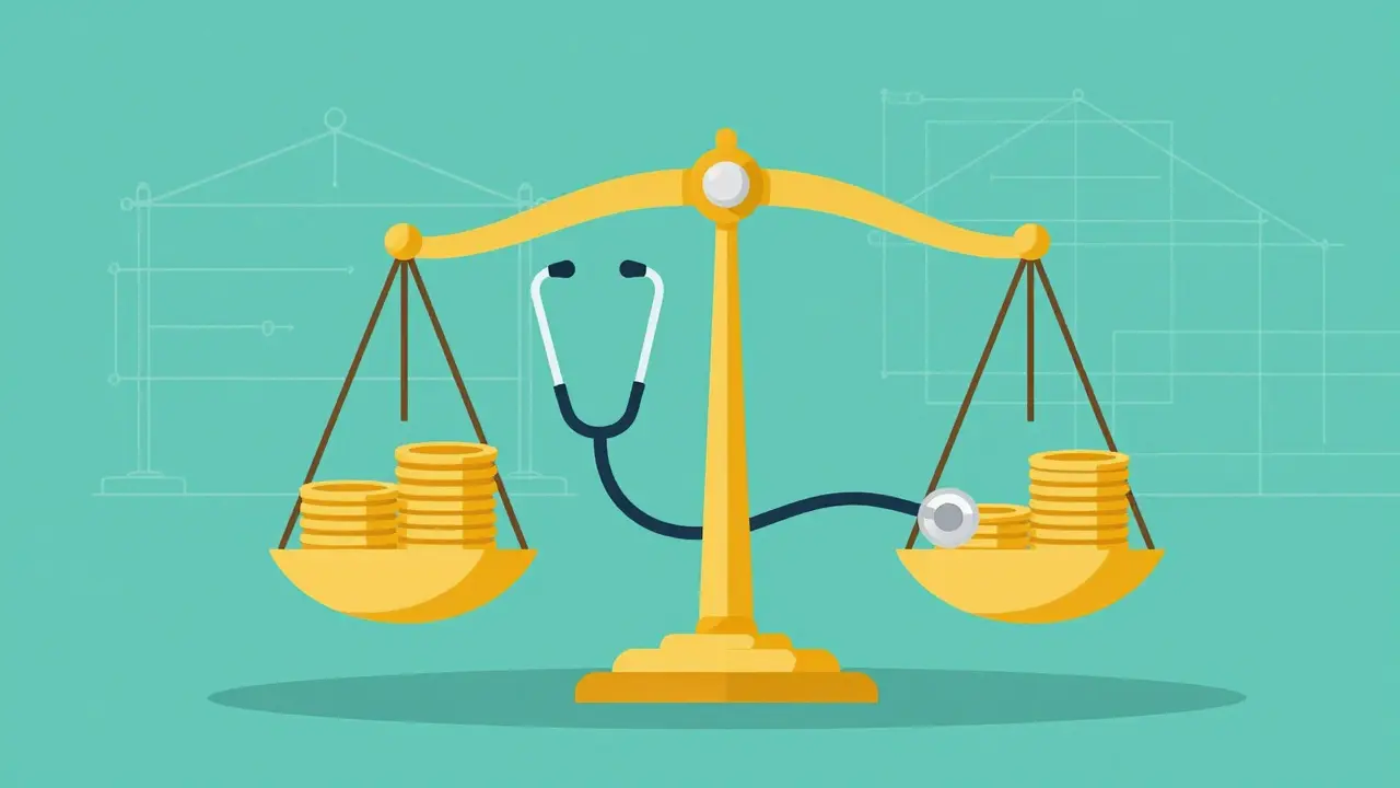 Koncept rovnováhy mezi lékařskou péčí a financemi