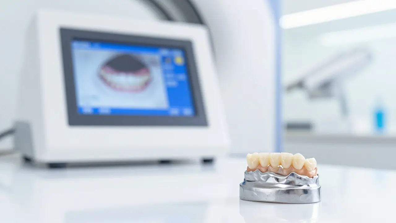 Kvalitní zubní korunka v moderním a sterilním prostředí stomatologie