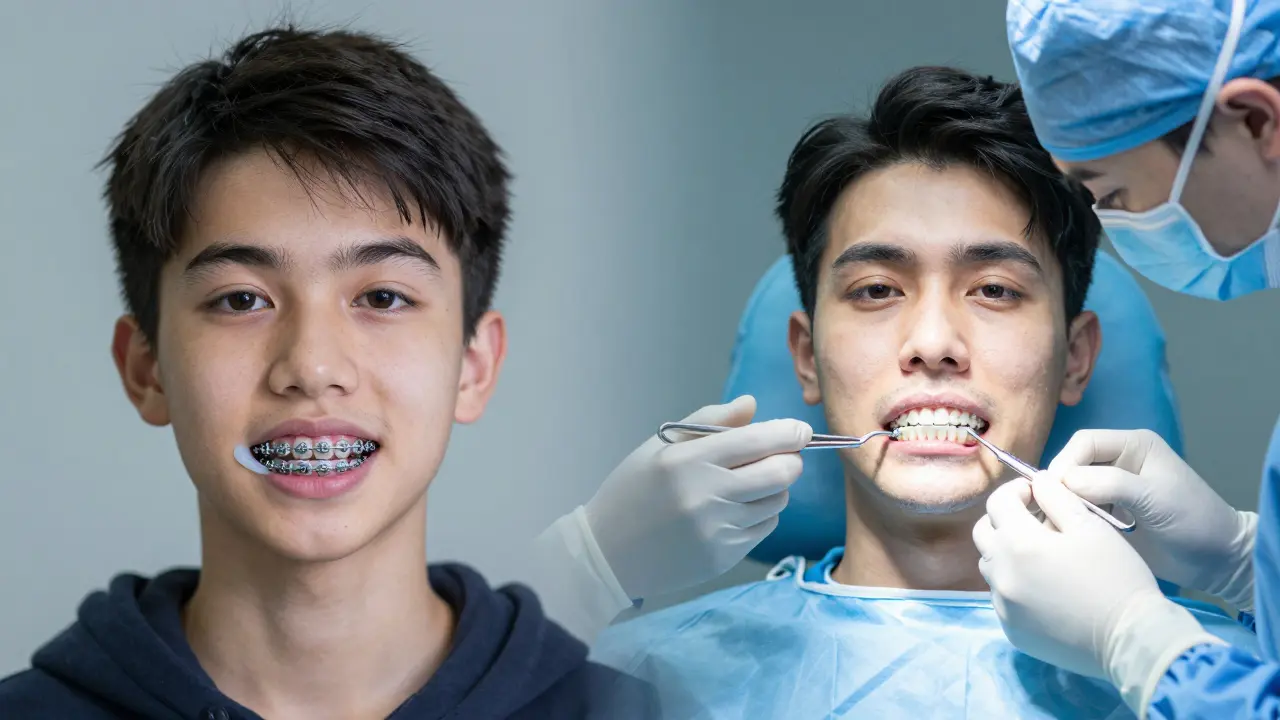 Ilustrace ortodoncie a čelistní chirurgie pro dospělé