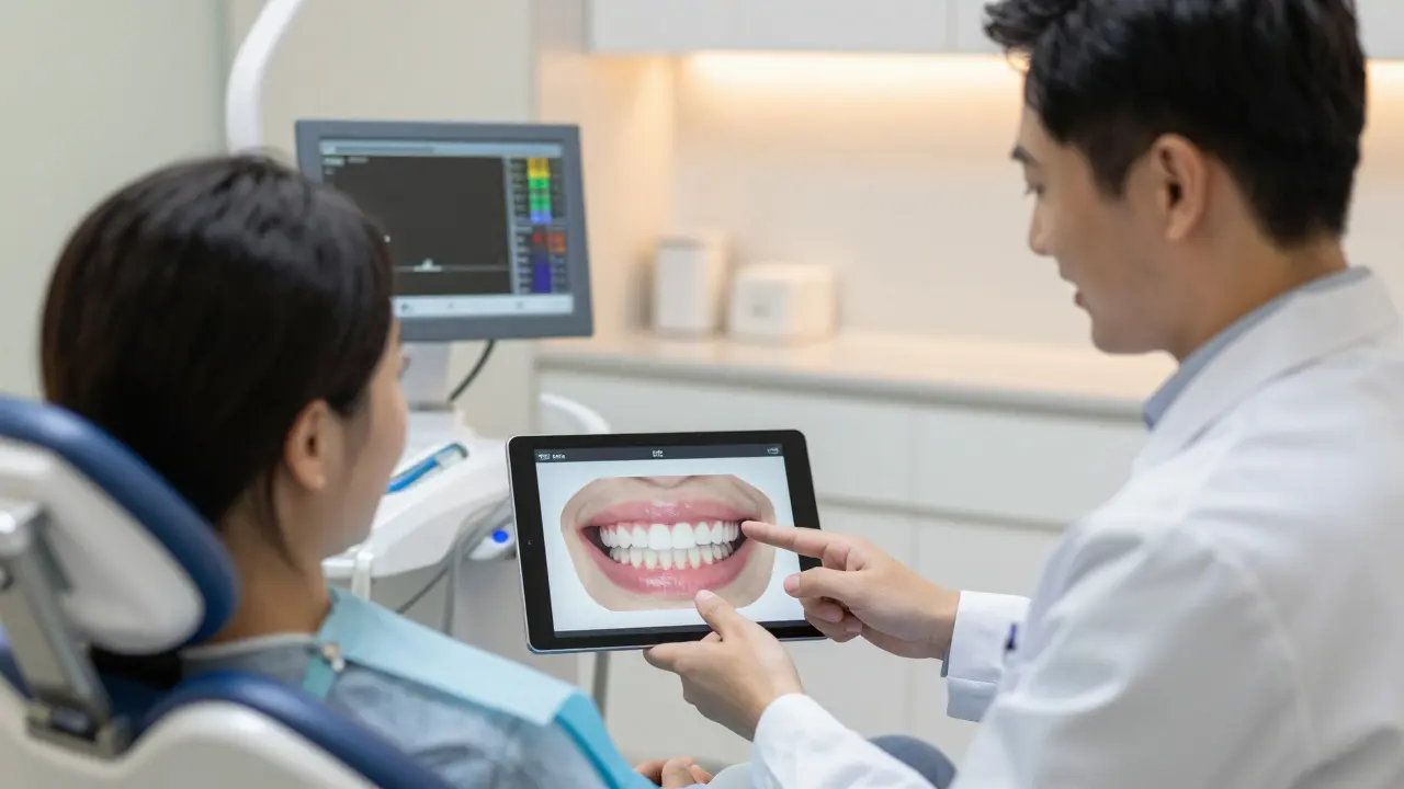 Konzultace s dentalem a digitální plán úsměvu