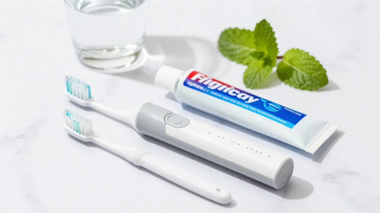 Elektrický kartáček a pomůcky pro ústní hygienu