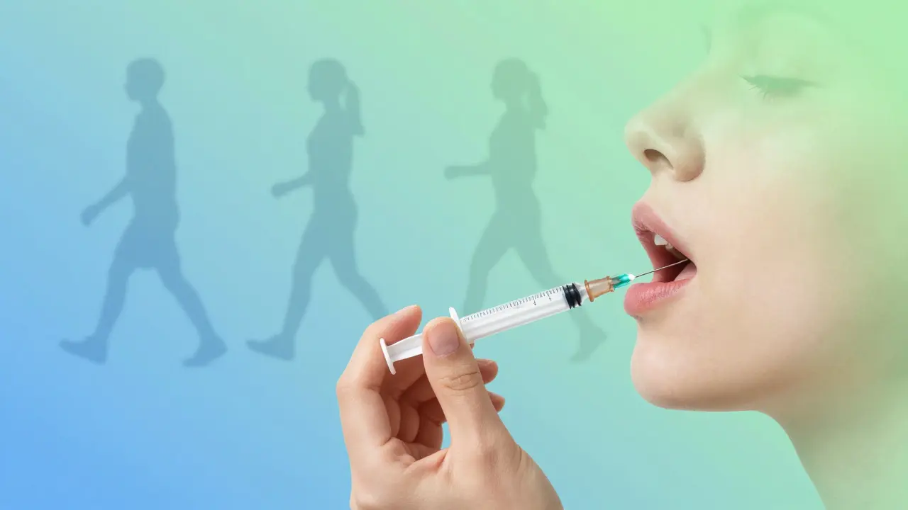 Konceptuální ilustrace fází hojení a ústní hygieny
